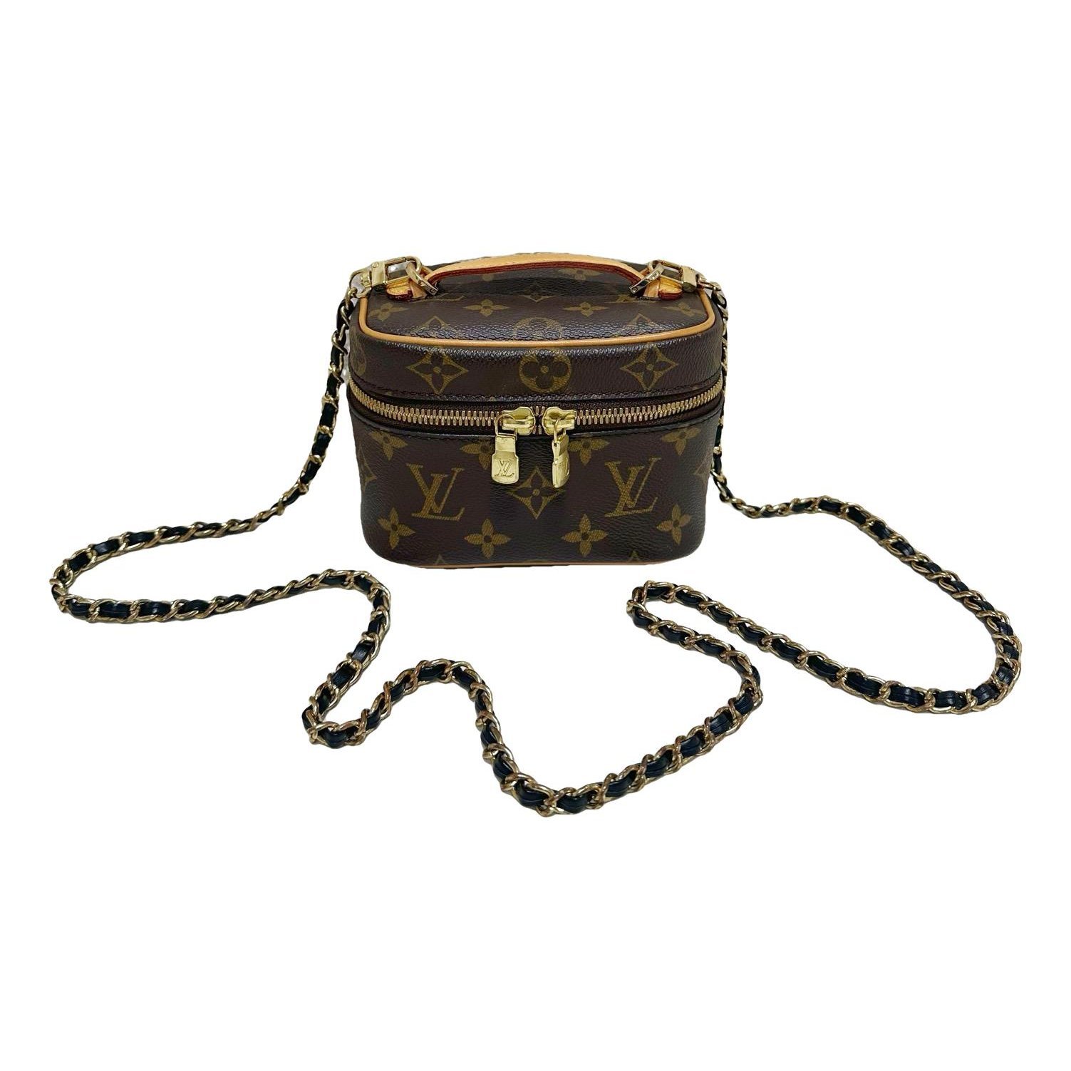 Vanity leather handbag