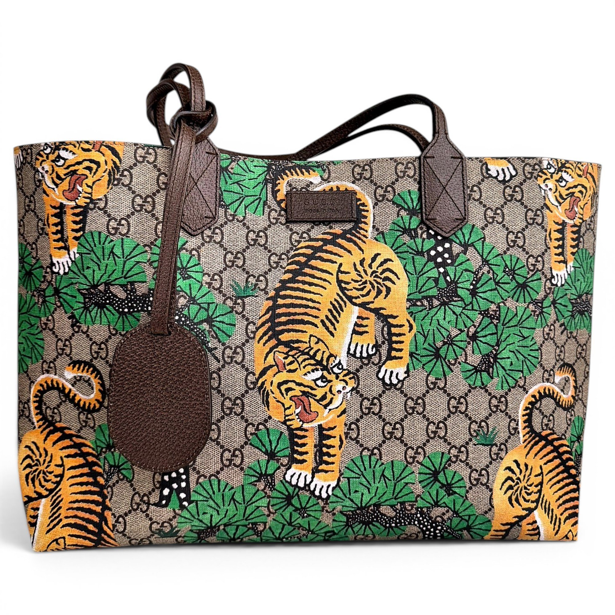 Ophidia Shopping leather tote