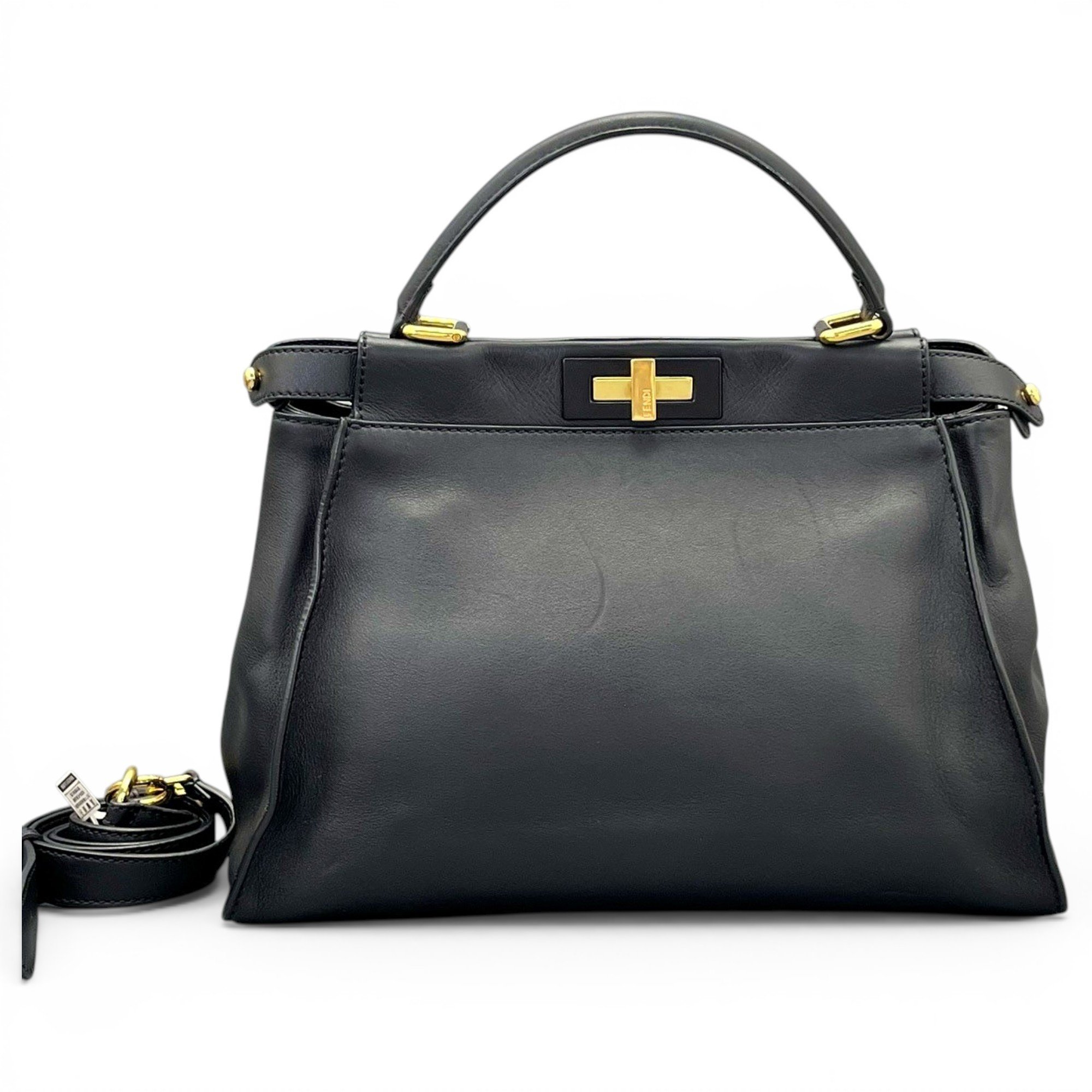 Peekaboo leather handbag