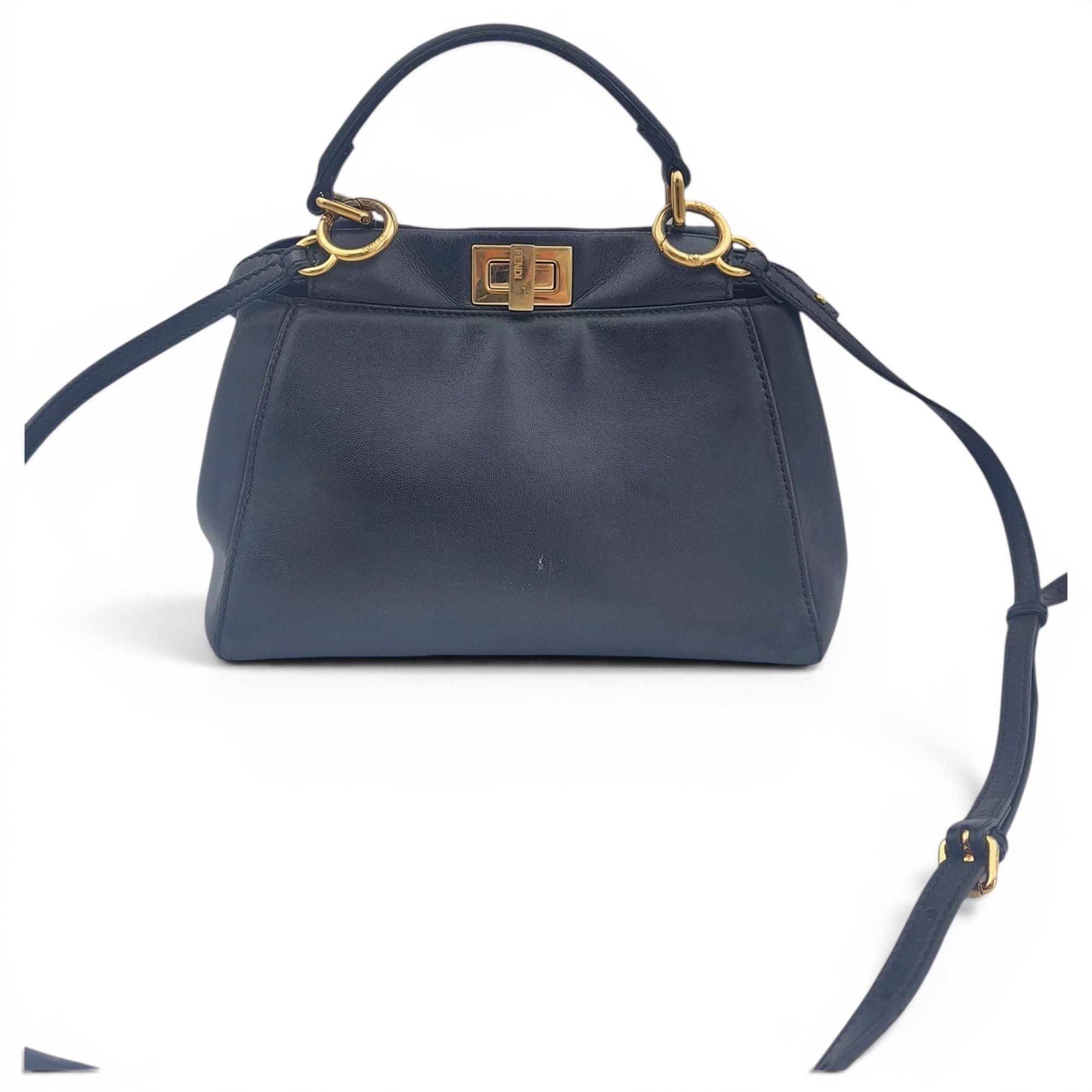 Peekaboo leather handbag