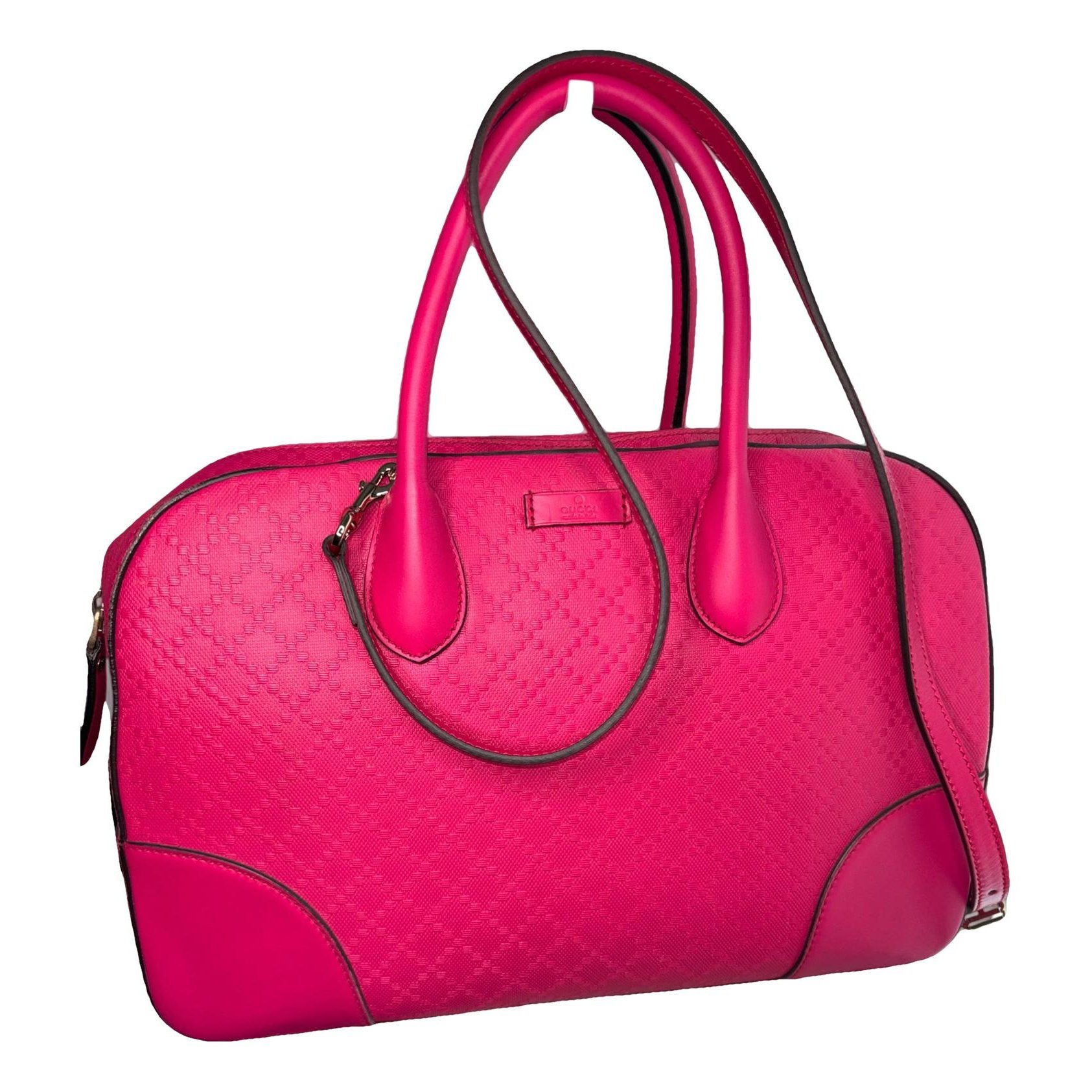 Boston leather satchel
