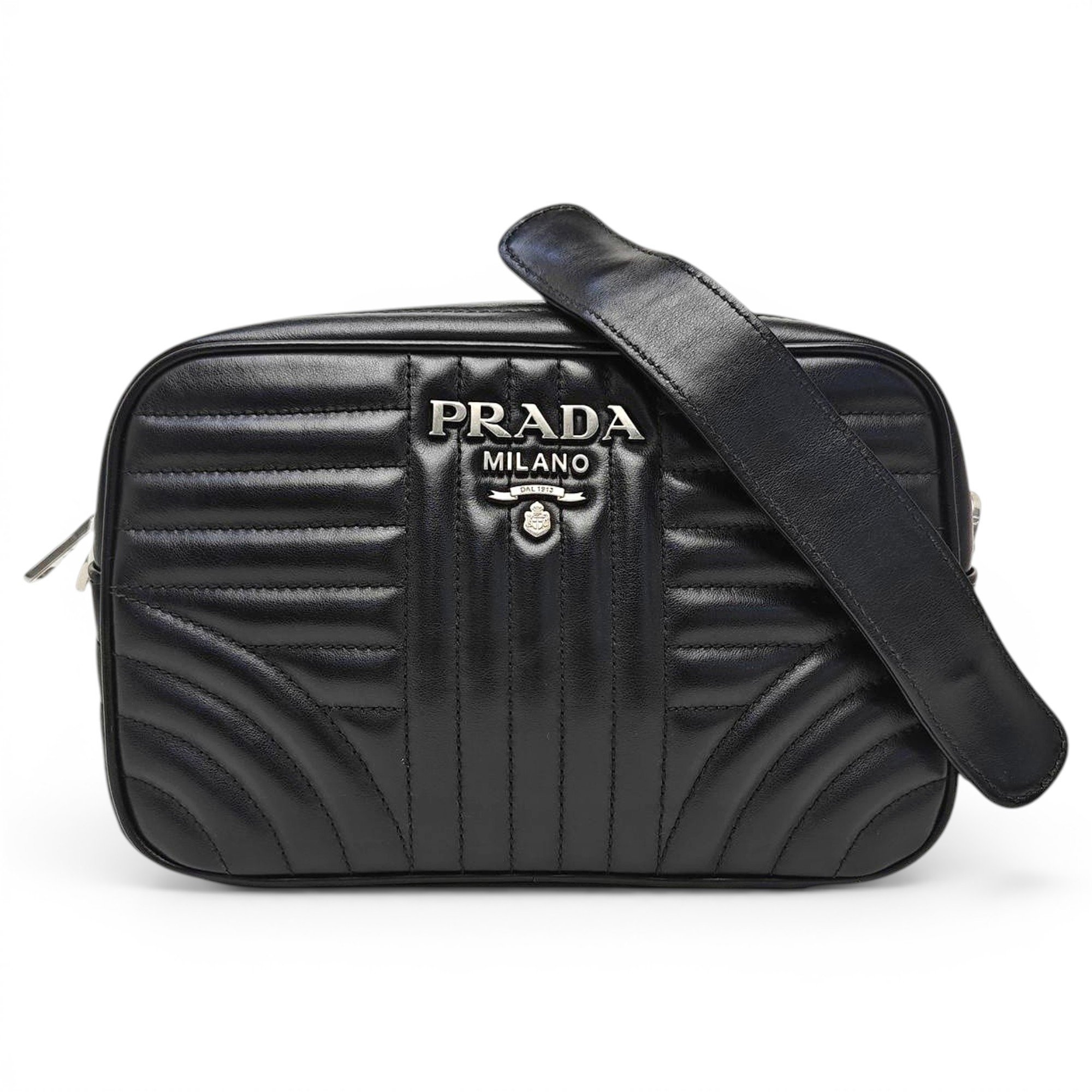 Diagramme leather handbag
