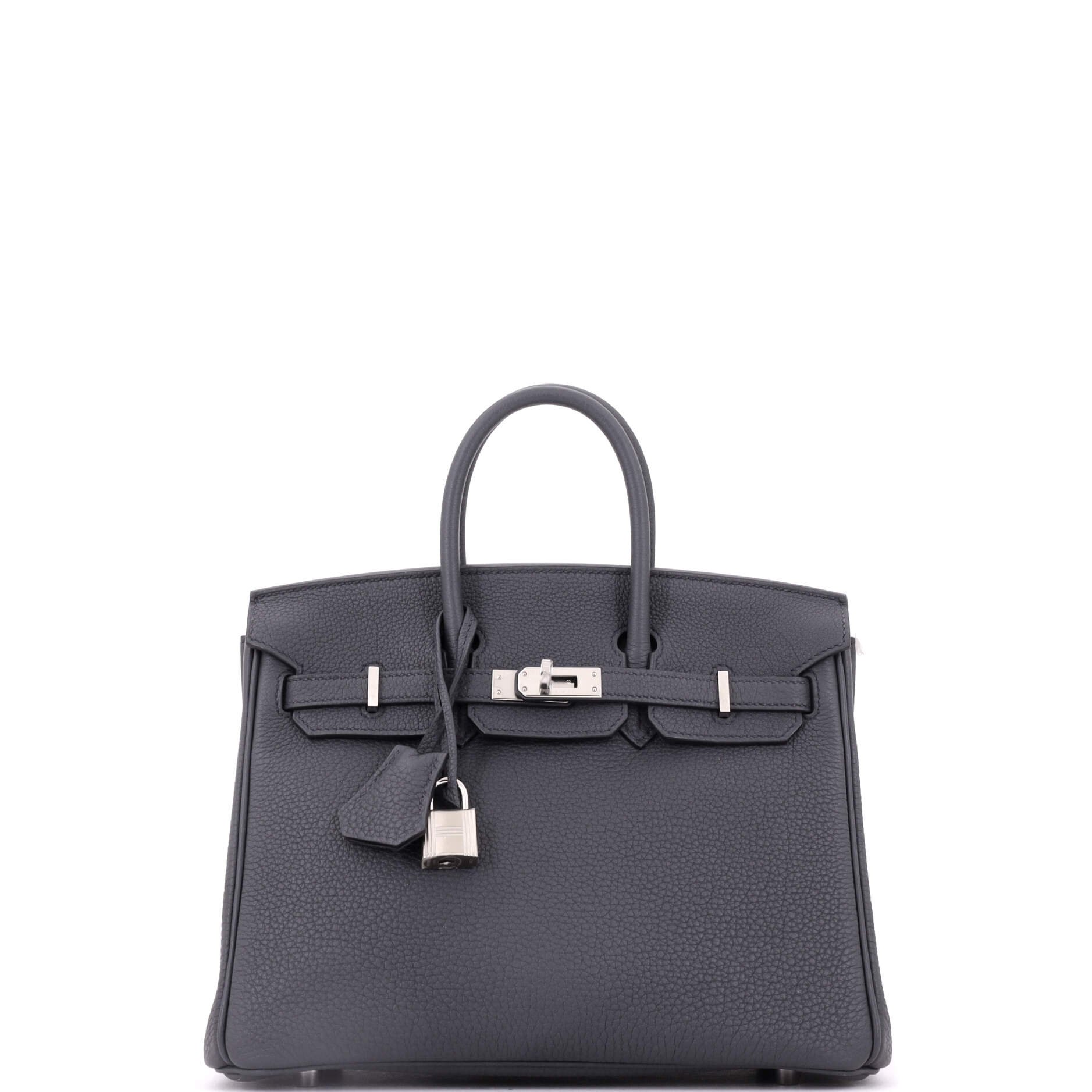 Birkin Handbag Gris Misty Togo with Palladium Hardware 25