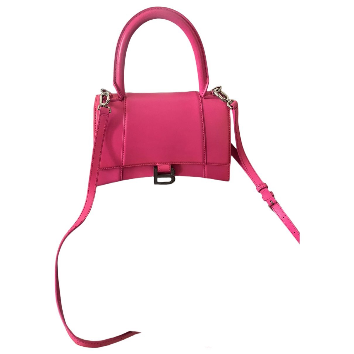 Hourglass leather bag