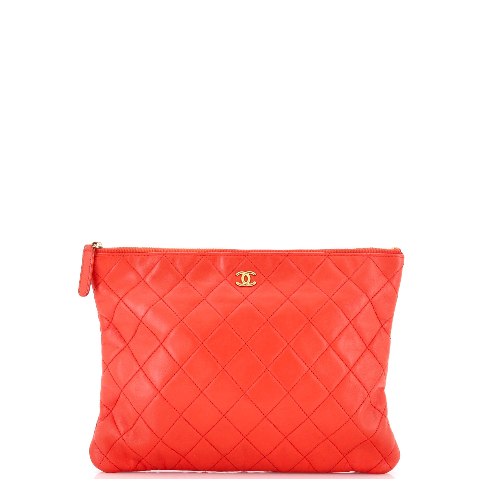 O Case Clutch Quilted Lambskin Medium