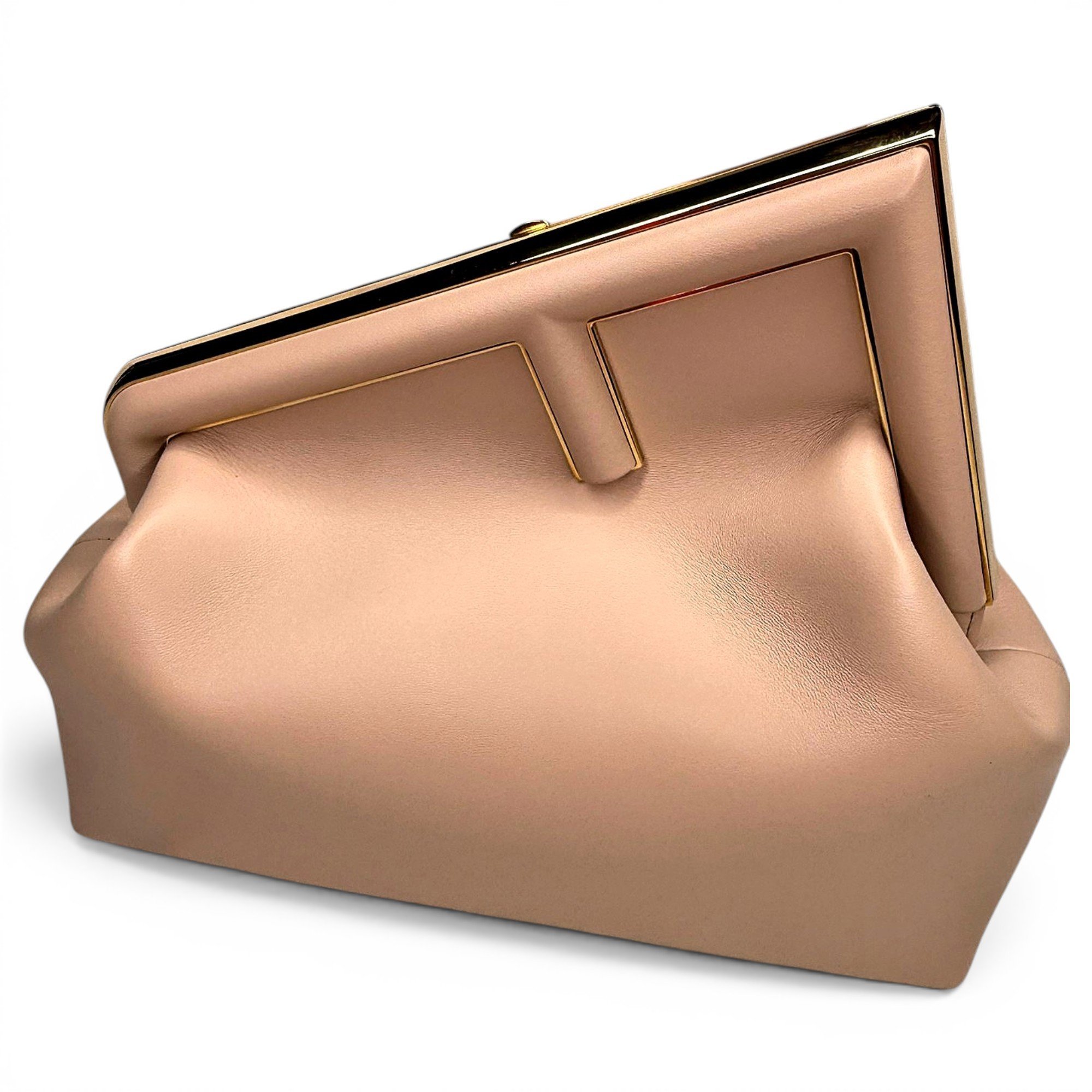 First leather handbag