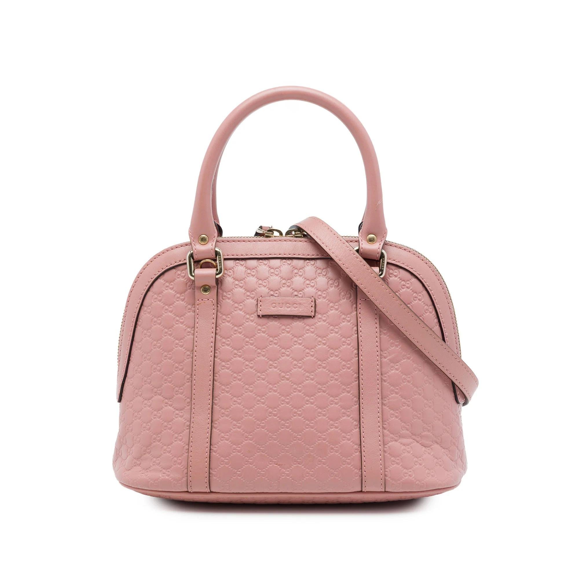 Dôme leather satchel
