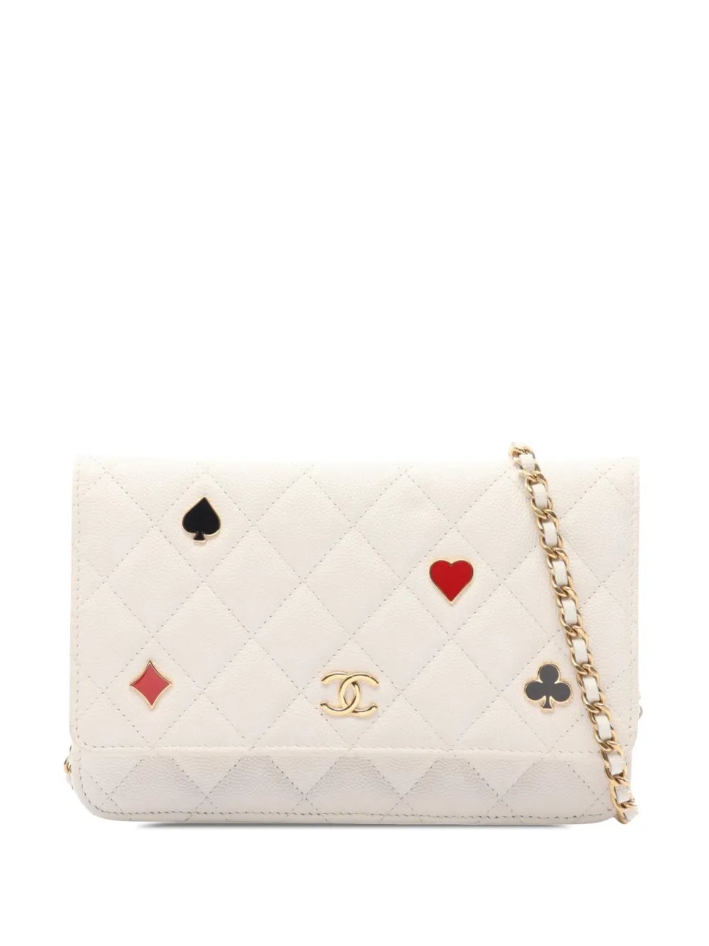 2021-2026 CC Quilted Caviar Coco Casino Wallet on Chain crossbody bag