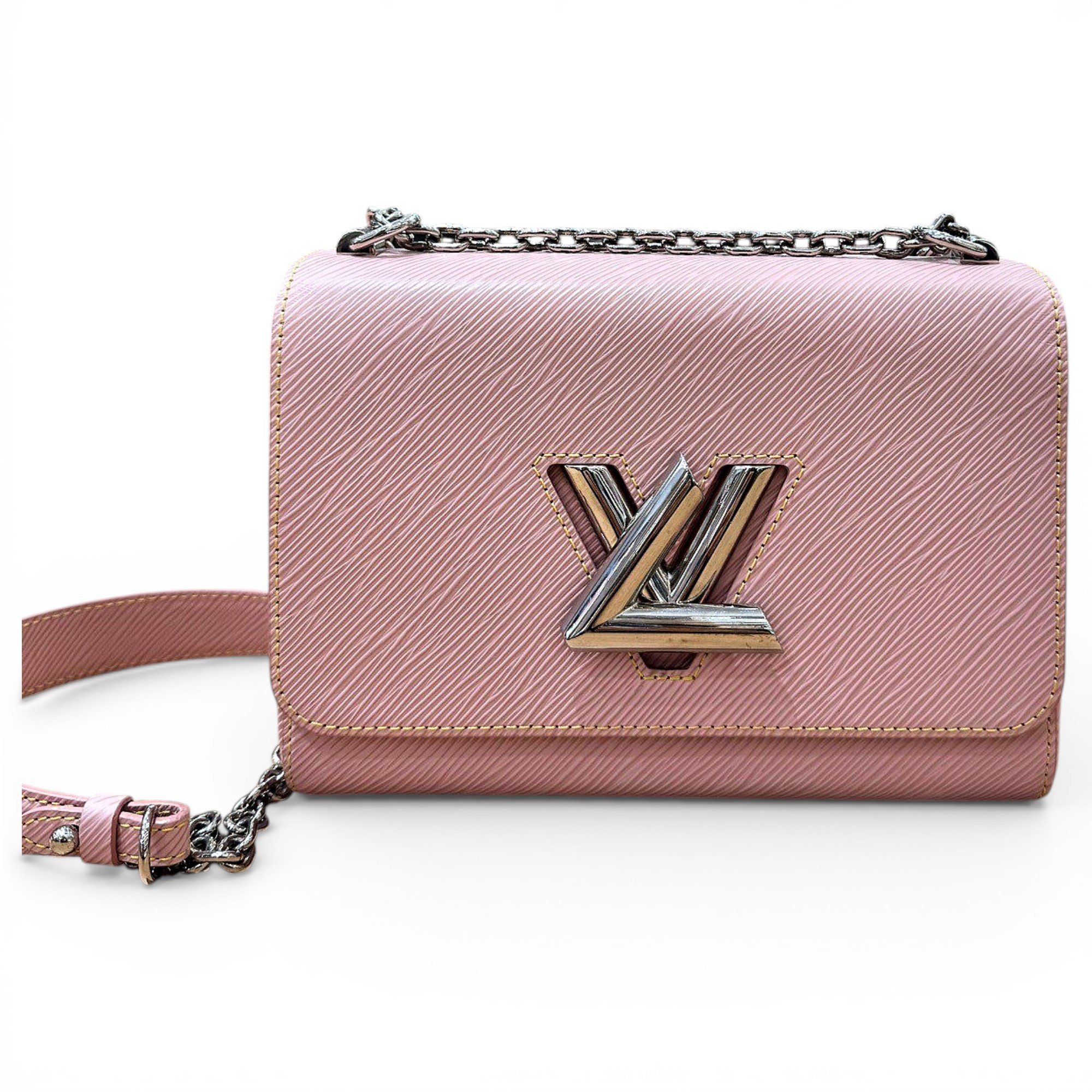 Twist leather handbag