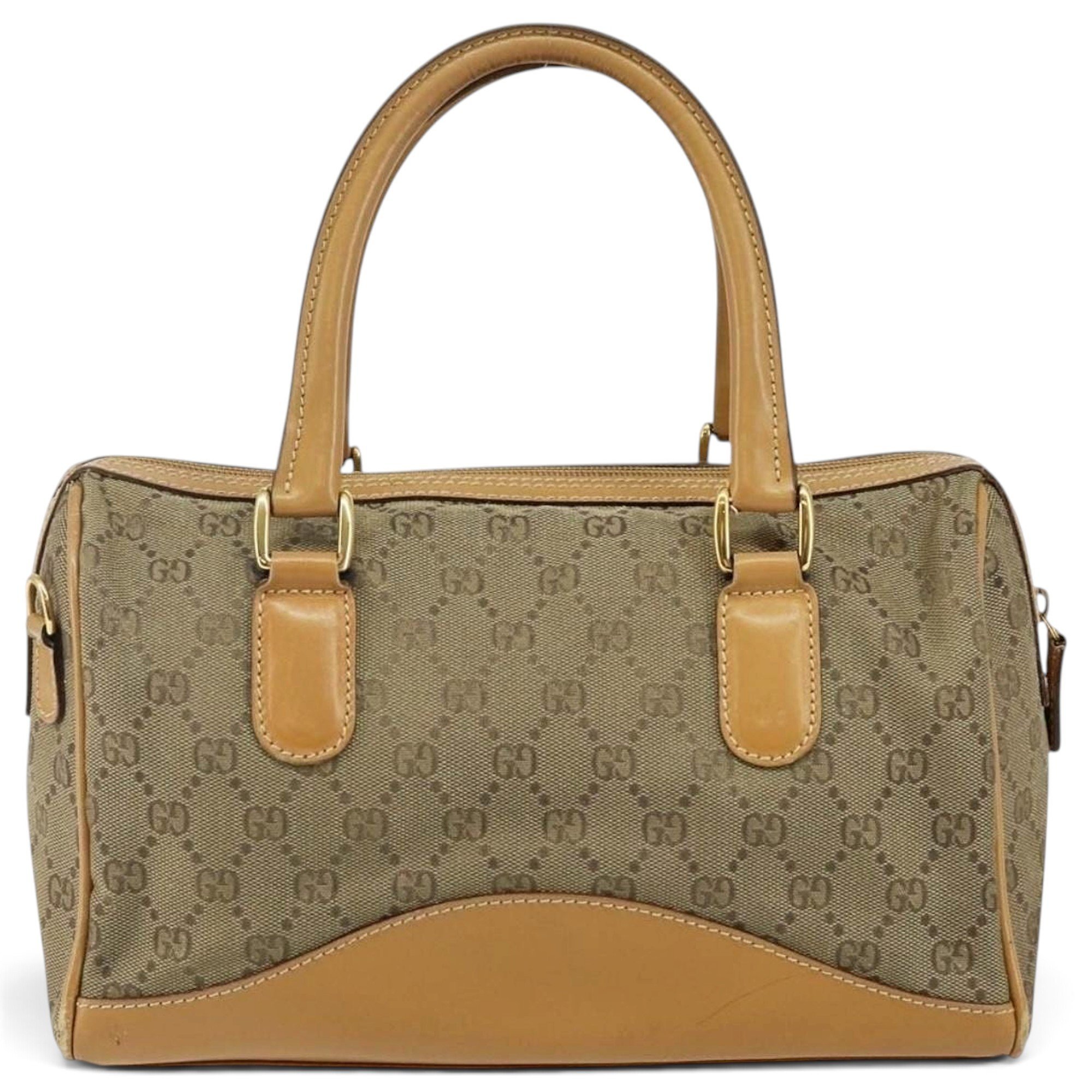 Boston leather bowling bag