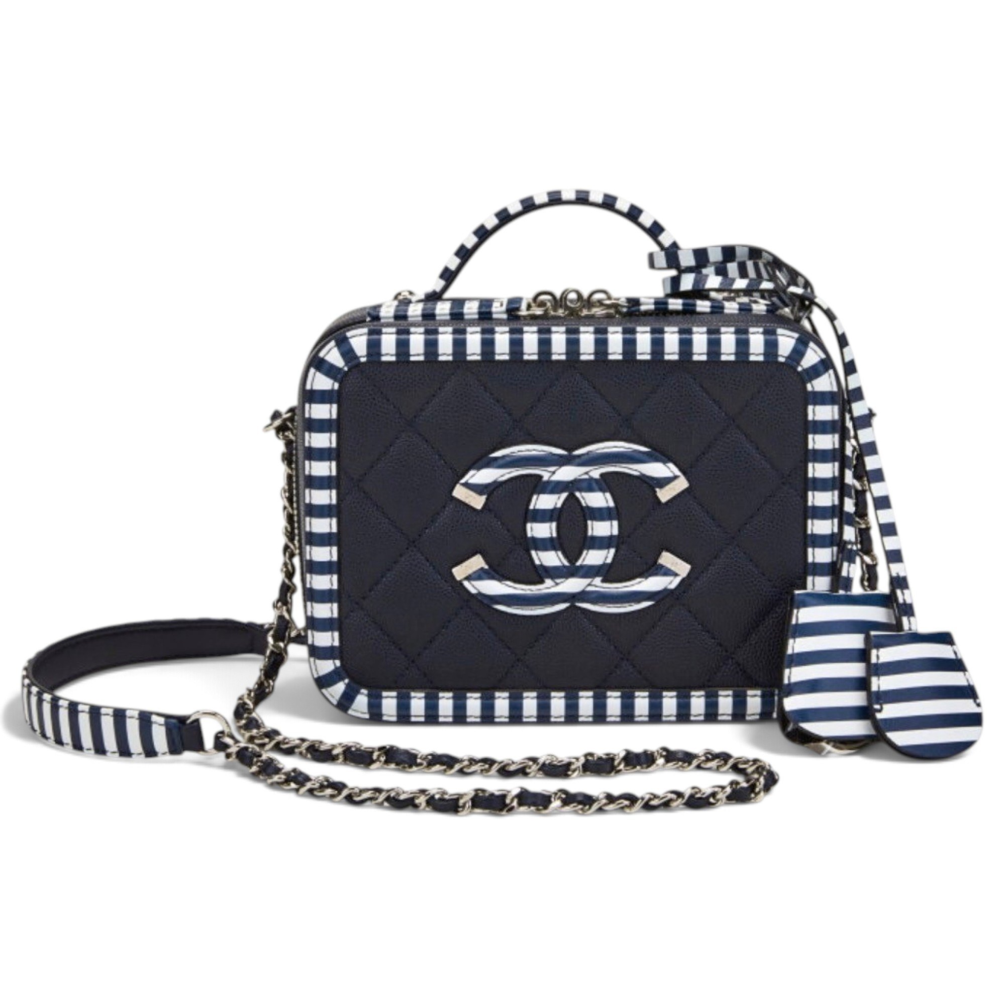 Vanity leather handbag