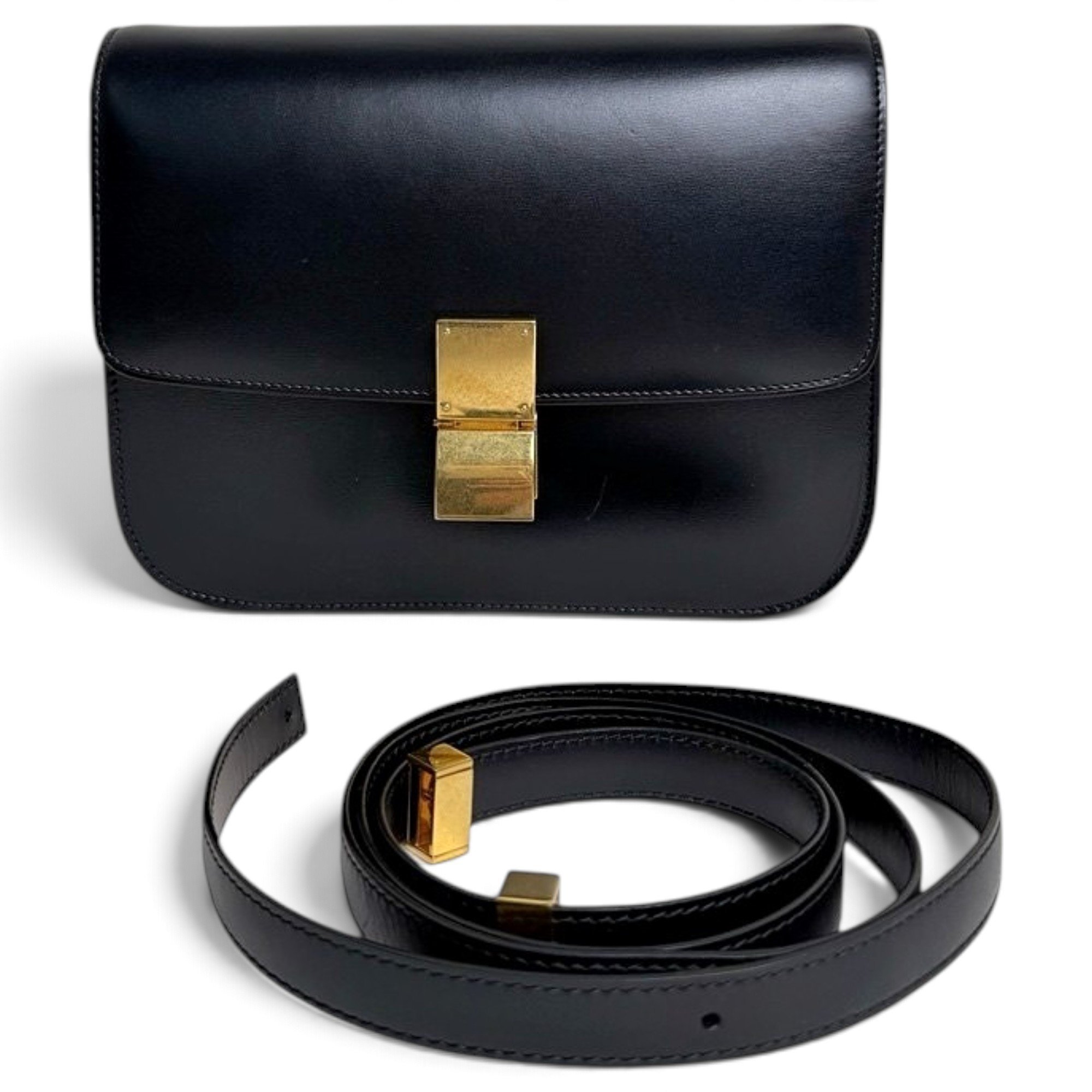 Classic leather handbag
