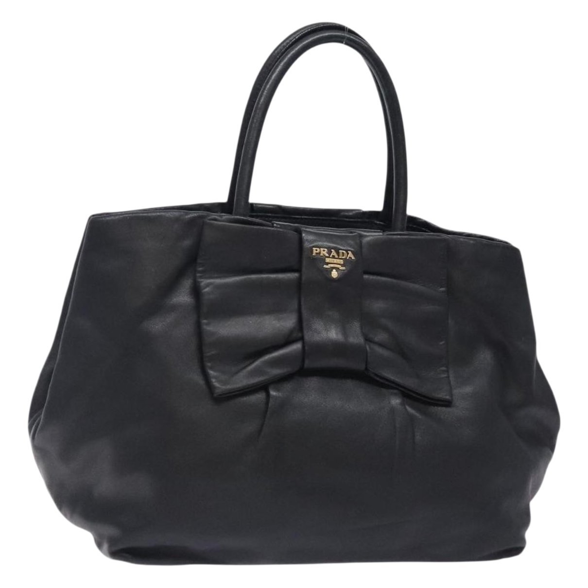 Bowling leather handbag