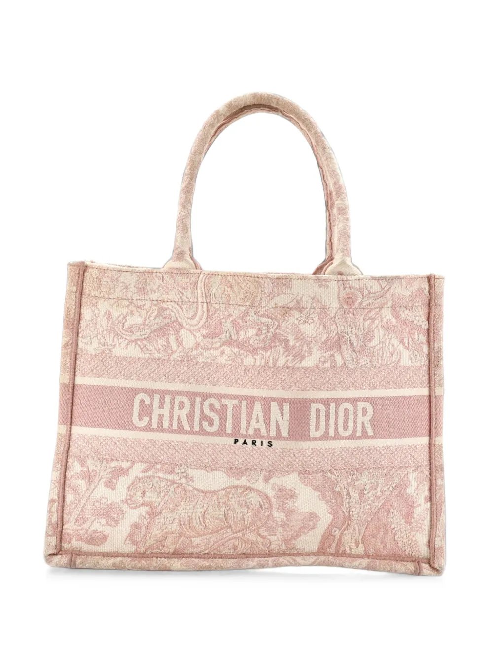 Book Embroidered Canvas Medium tote bag