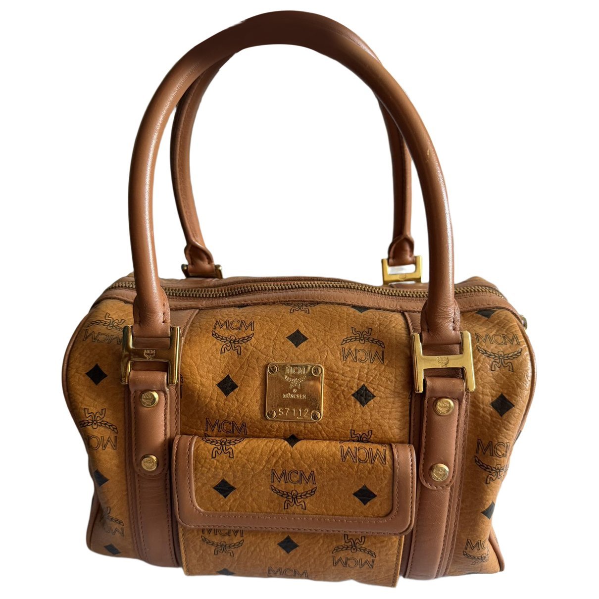 Boston leather handbag