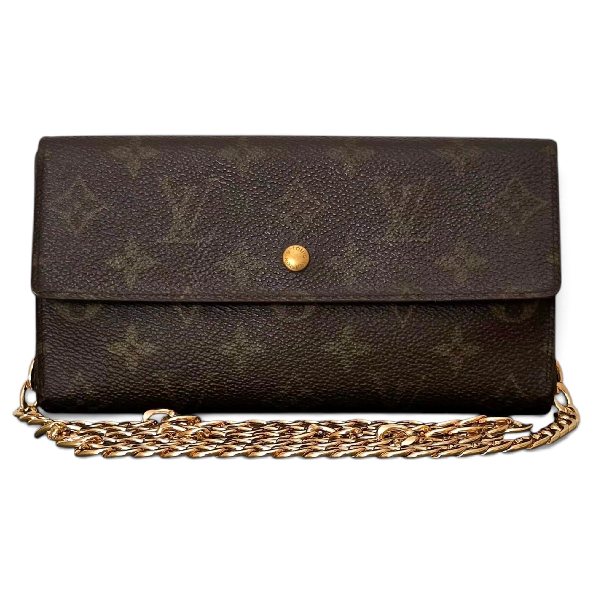 Leather clutch bag