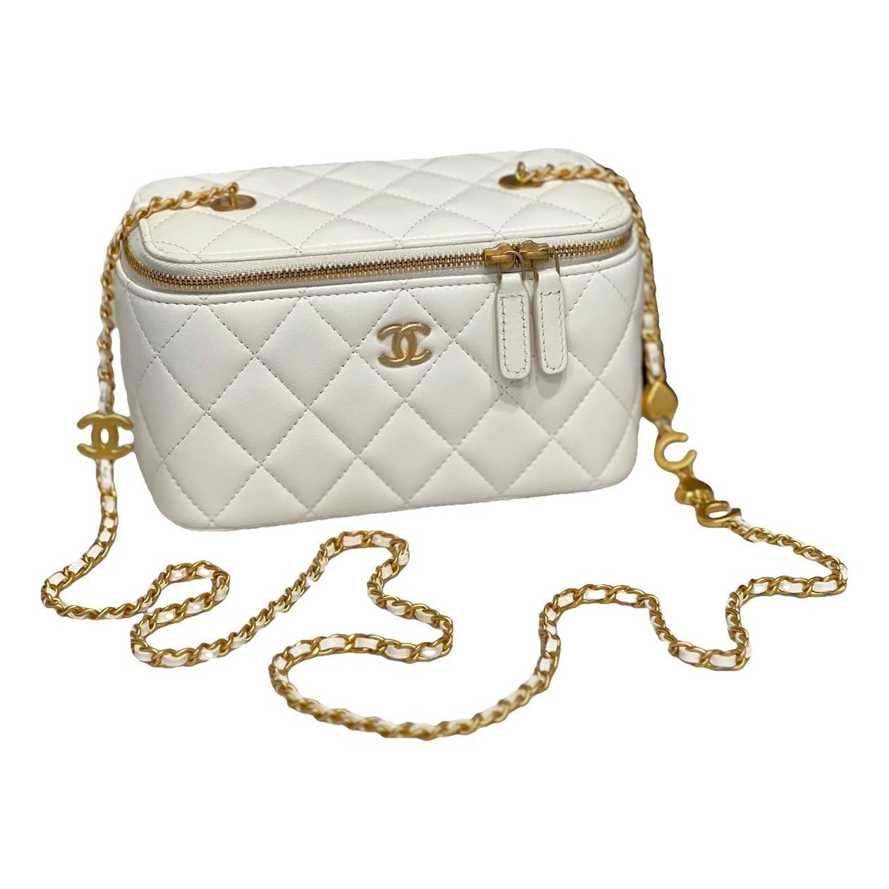 Trendy CC Vanity leather handbag