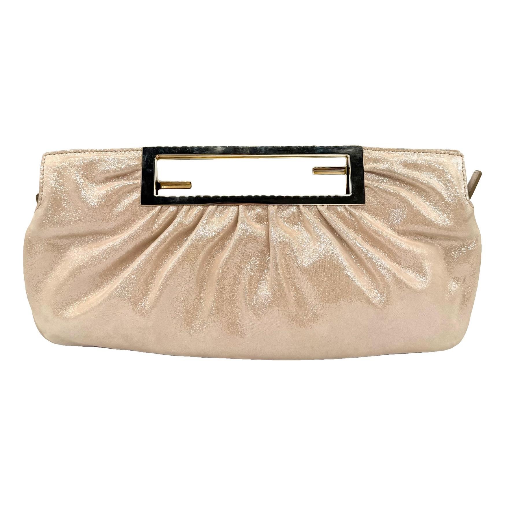 Leather clutch bag