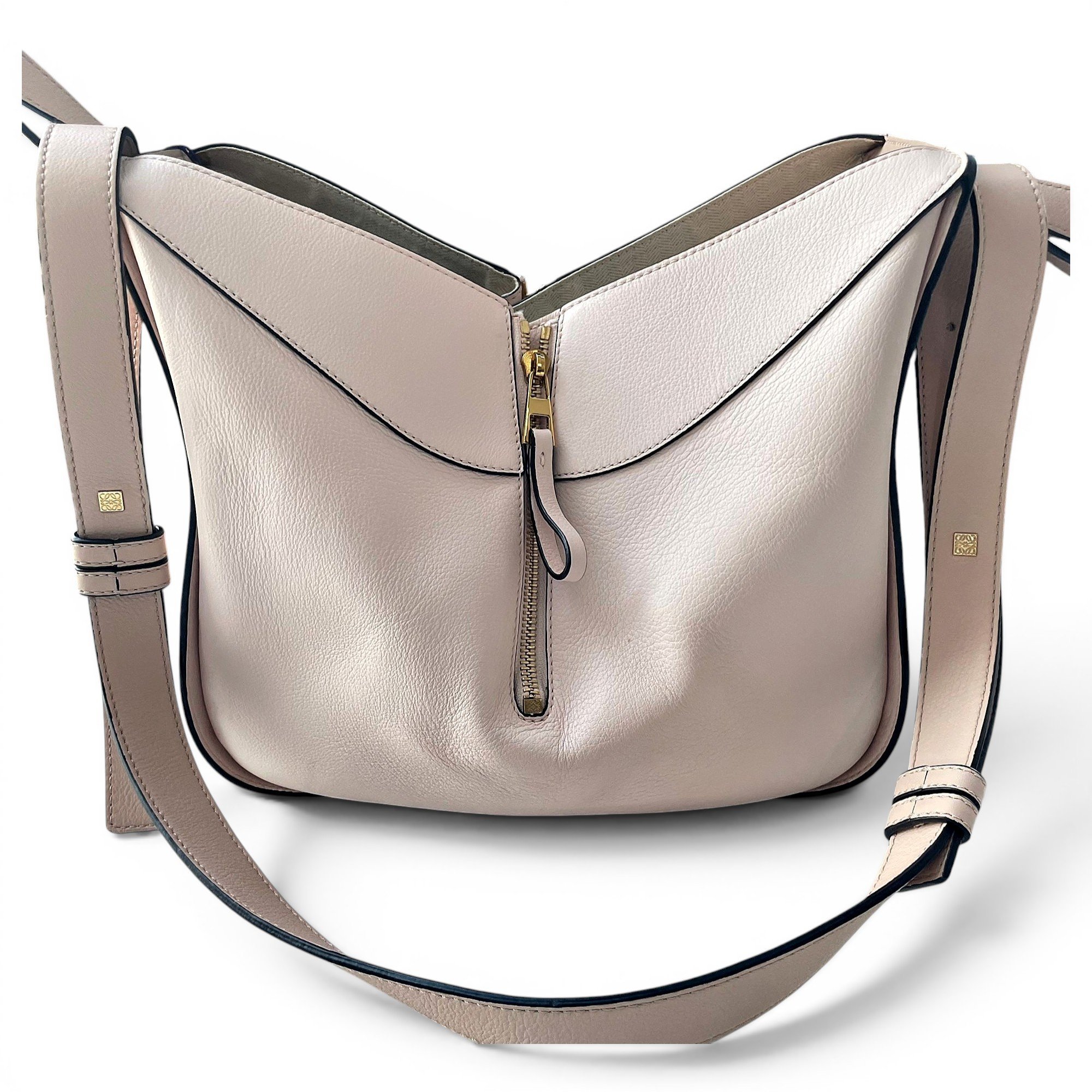Hammock leather handbag