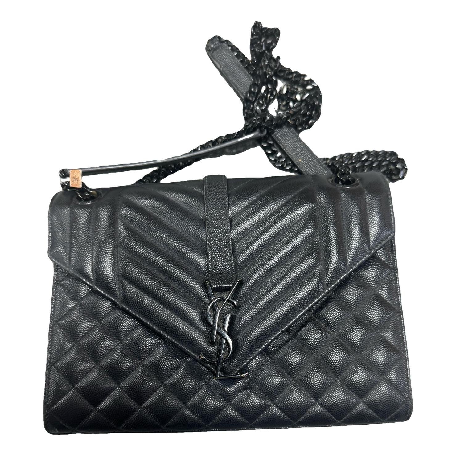 Envelope leather handbag
