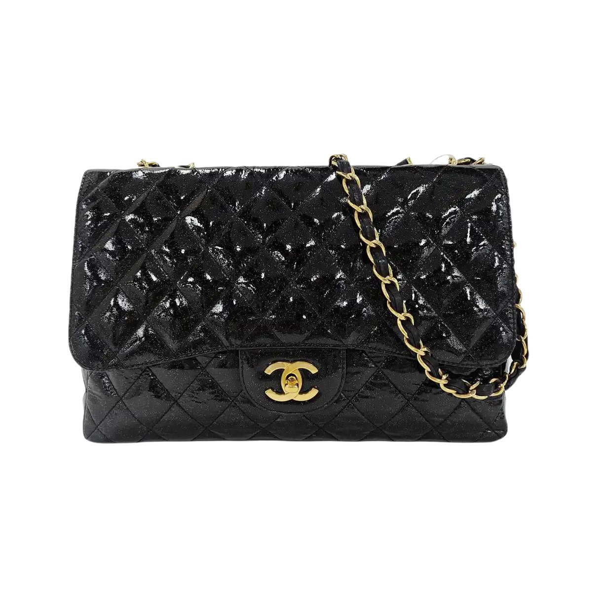 Patent leather handbag