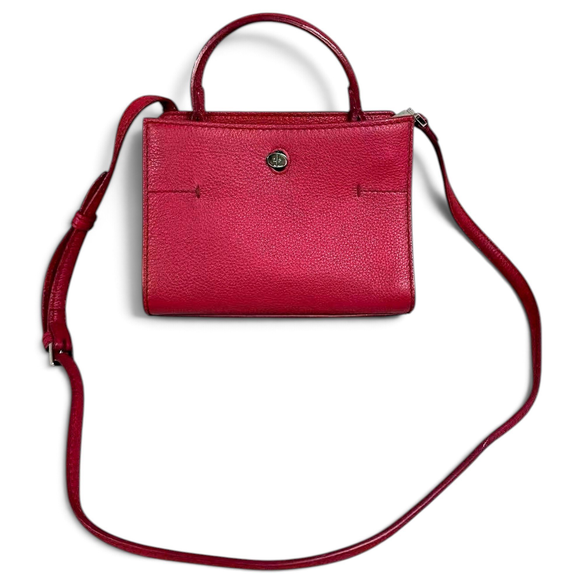Loom leather handbag