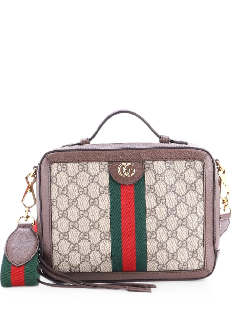 Ophidia Zip Around Camera Bag GG Coated Canvas Small shoulder bag