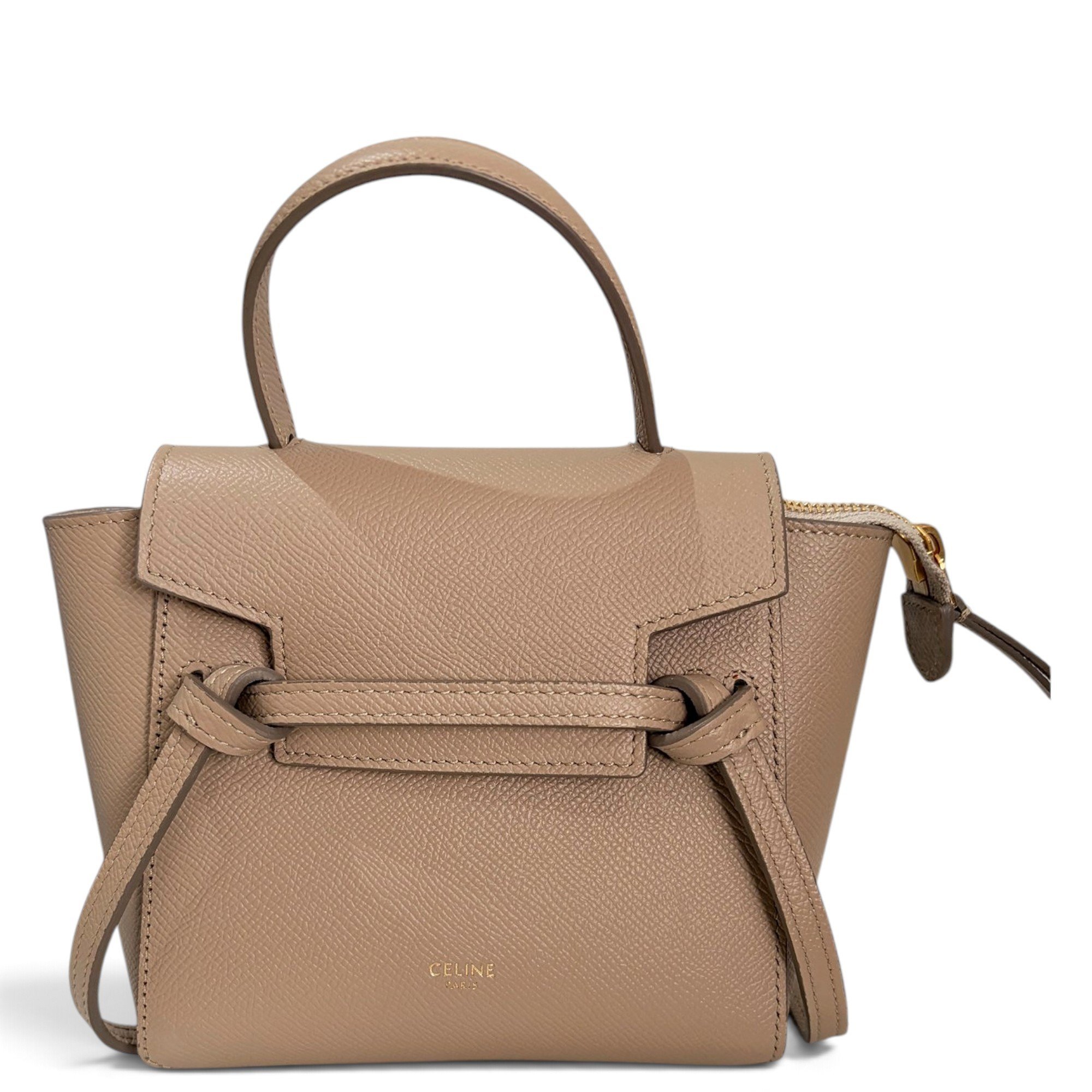 Belt leather handbag
