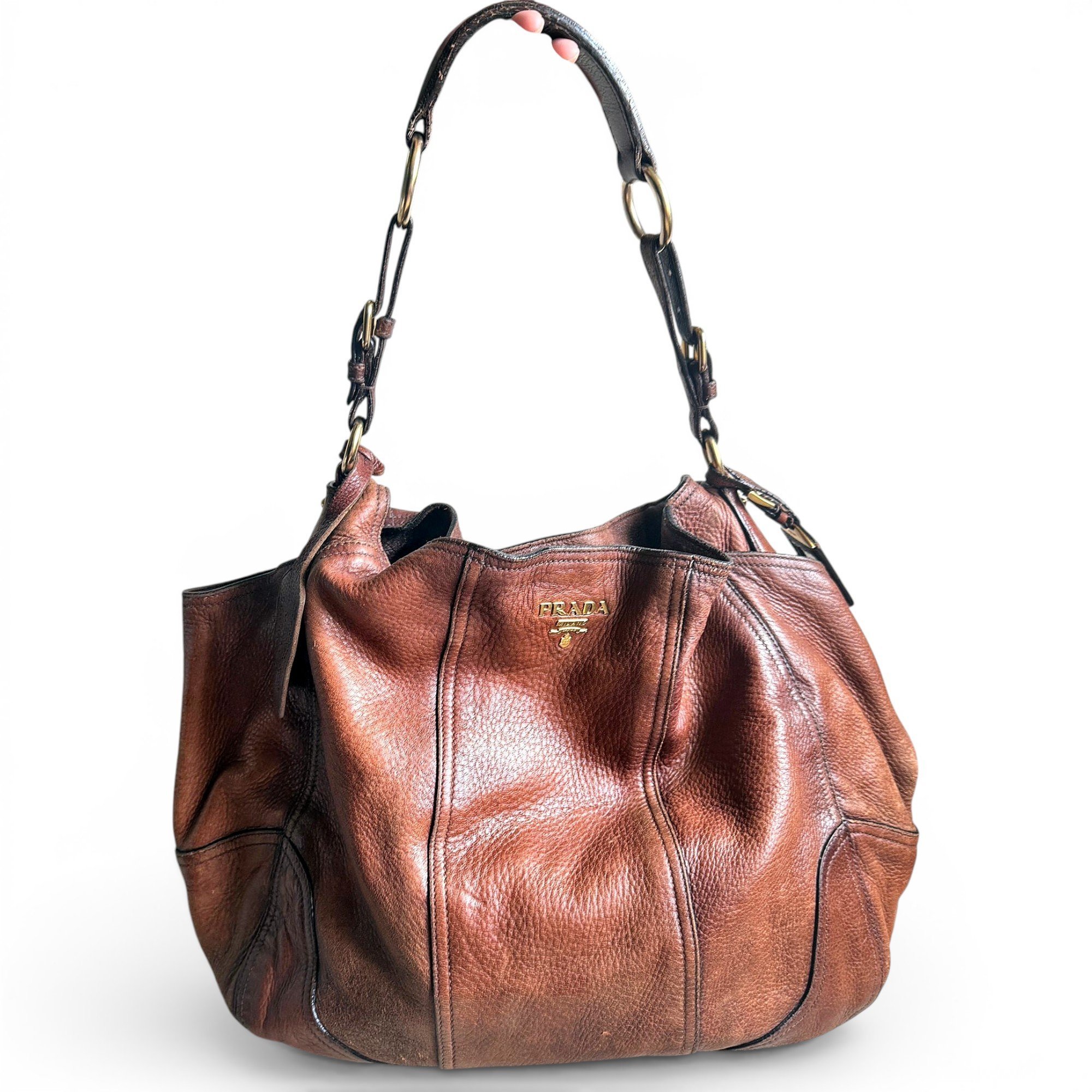 Leather handbag