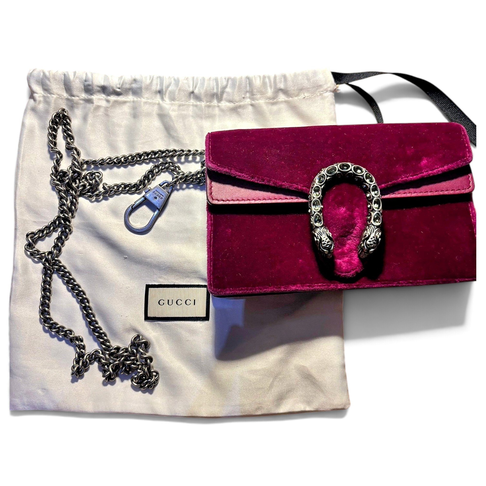 Dionysus Super Mini velvet crossbody bag