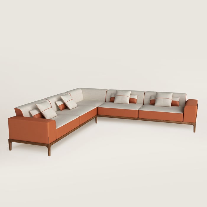 Sofa Sellier 5-seater corner