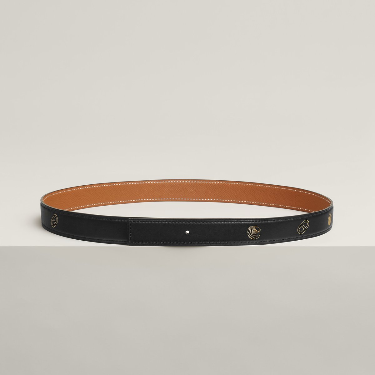 Hermès sur Mer reversible leather strap 24 mm