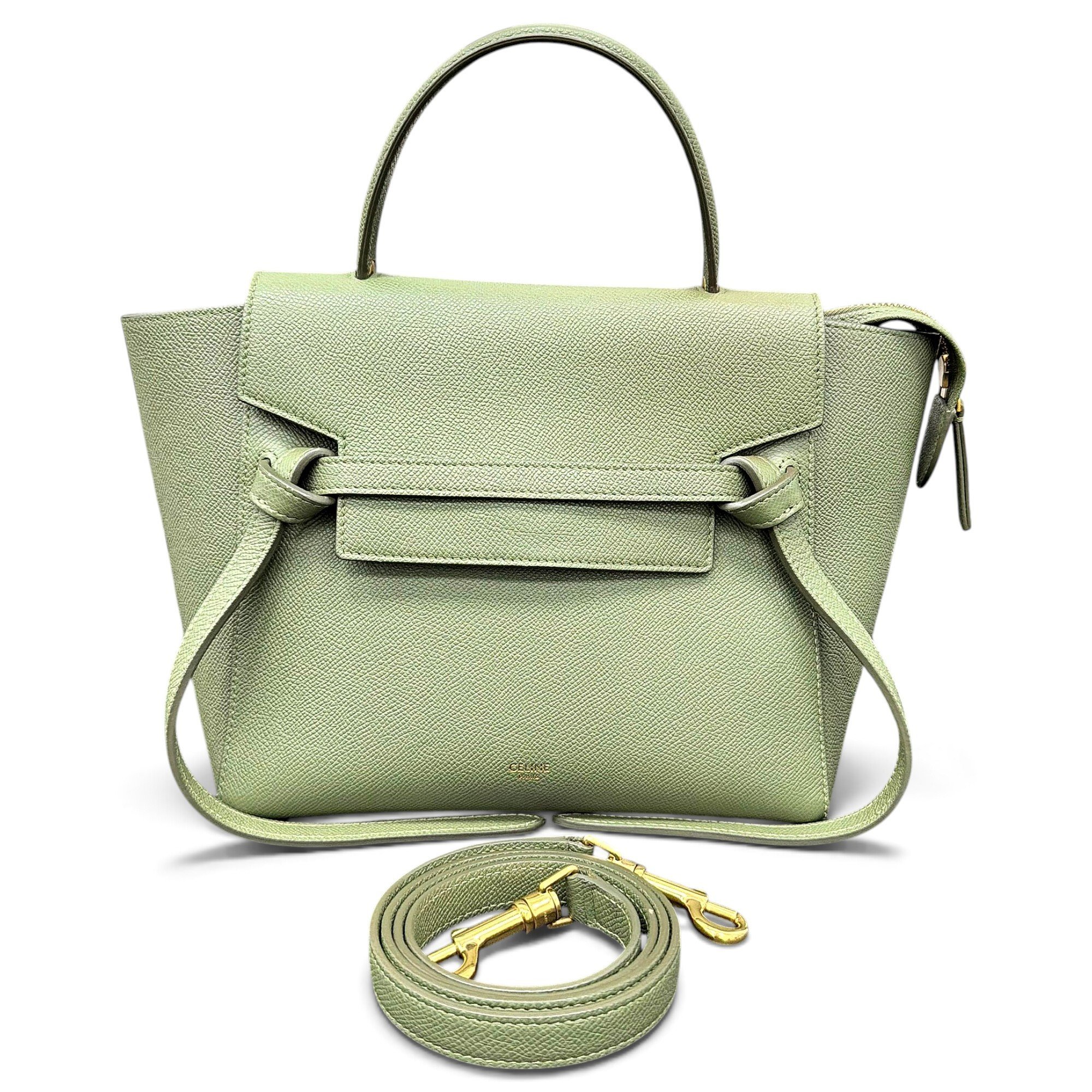 Belt leather handbag