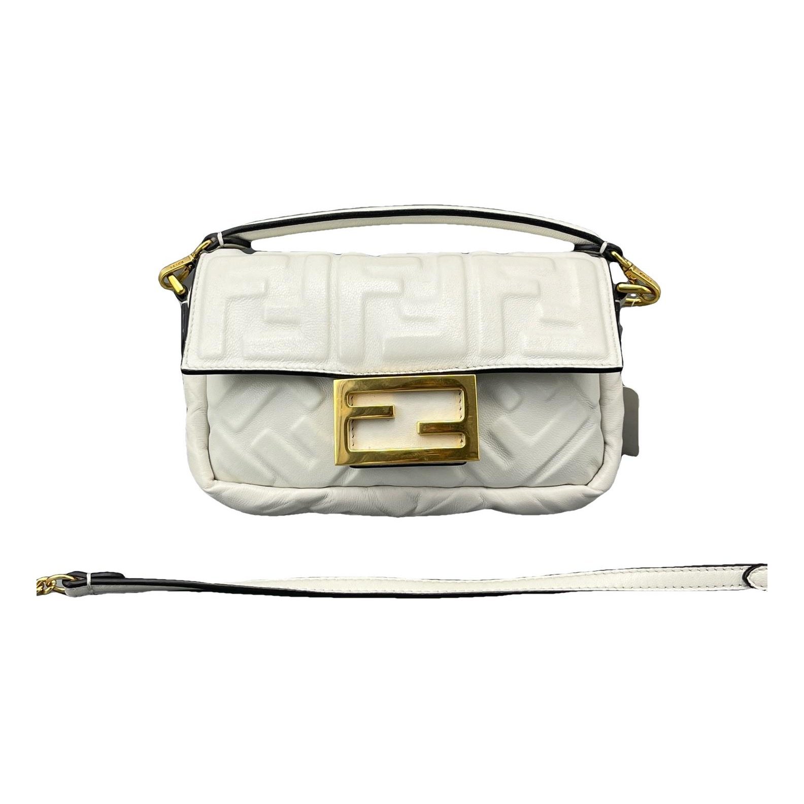 Baguette Chain Midi leather handbag