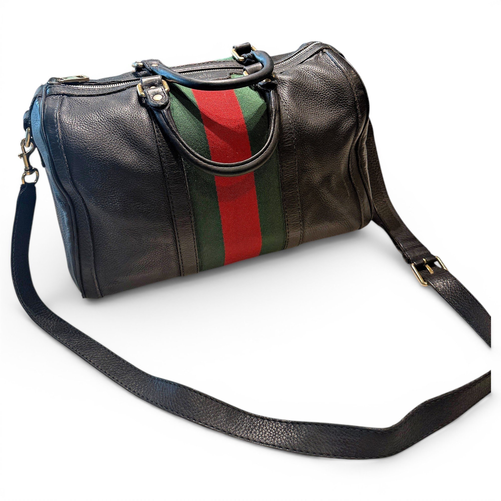 Boston leather handbag