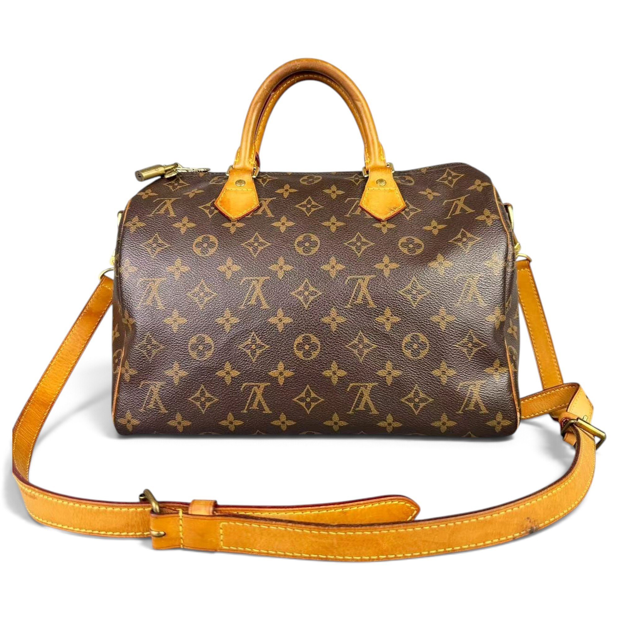 Speedy leather handbag
