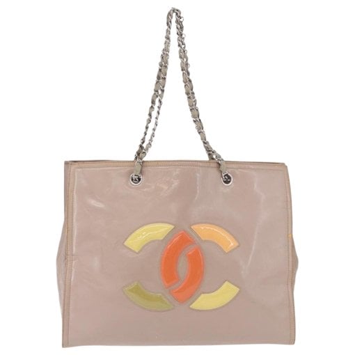 Patent leather tote