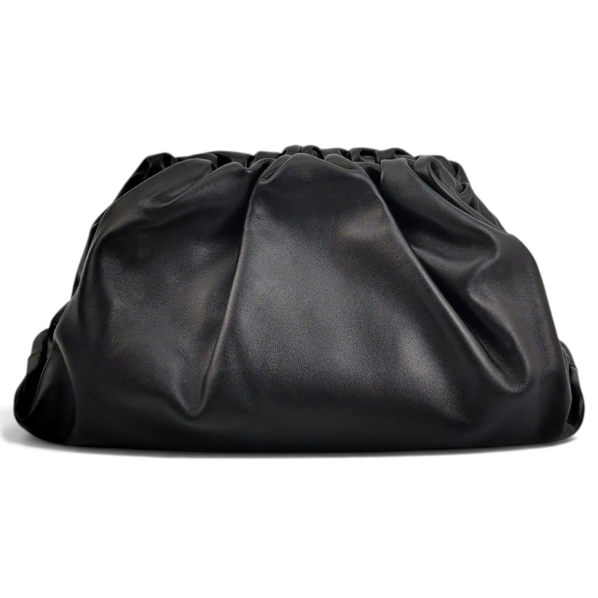 Pouch leather clutch bag