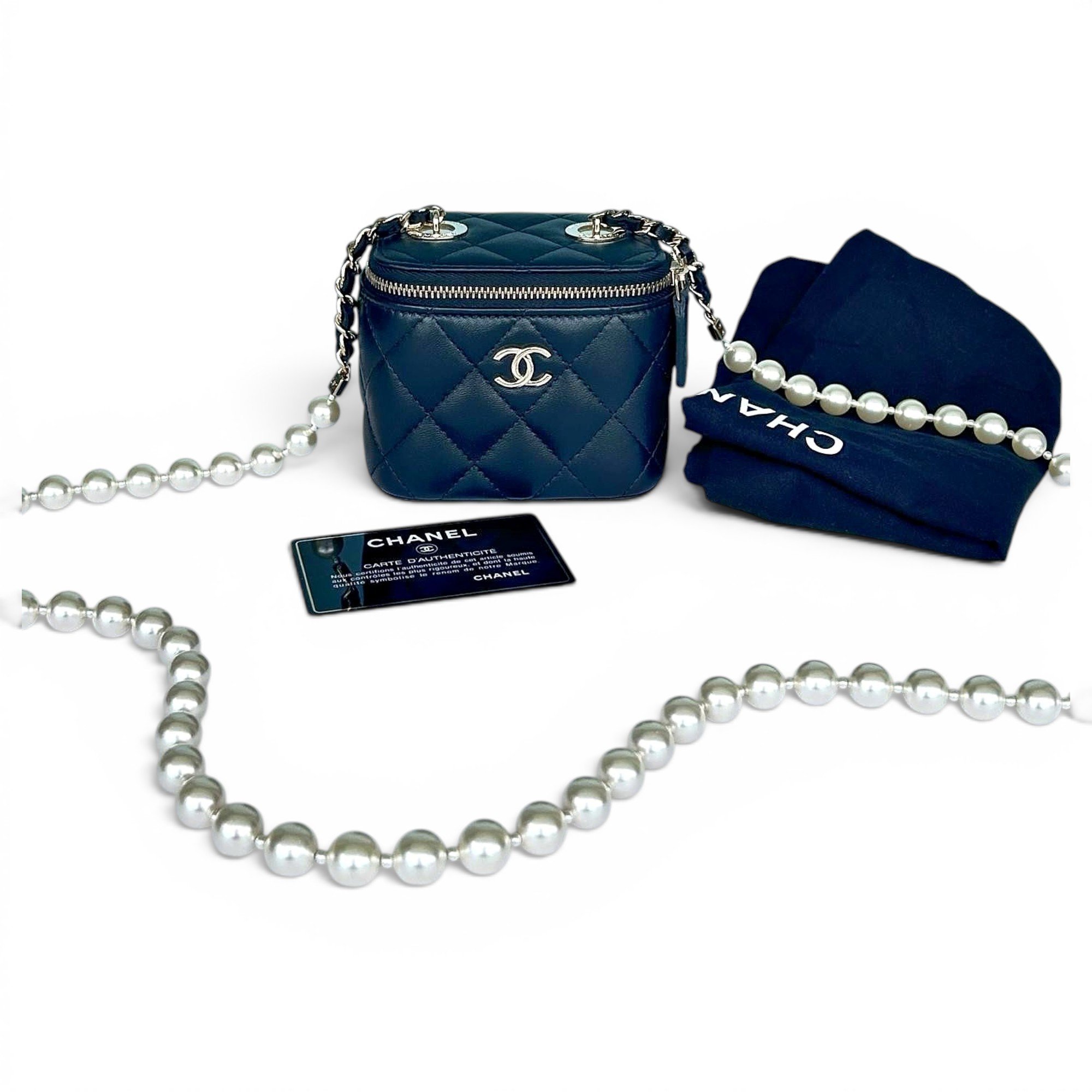 Vanity leather crossbody bag