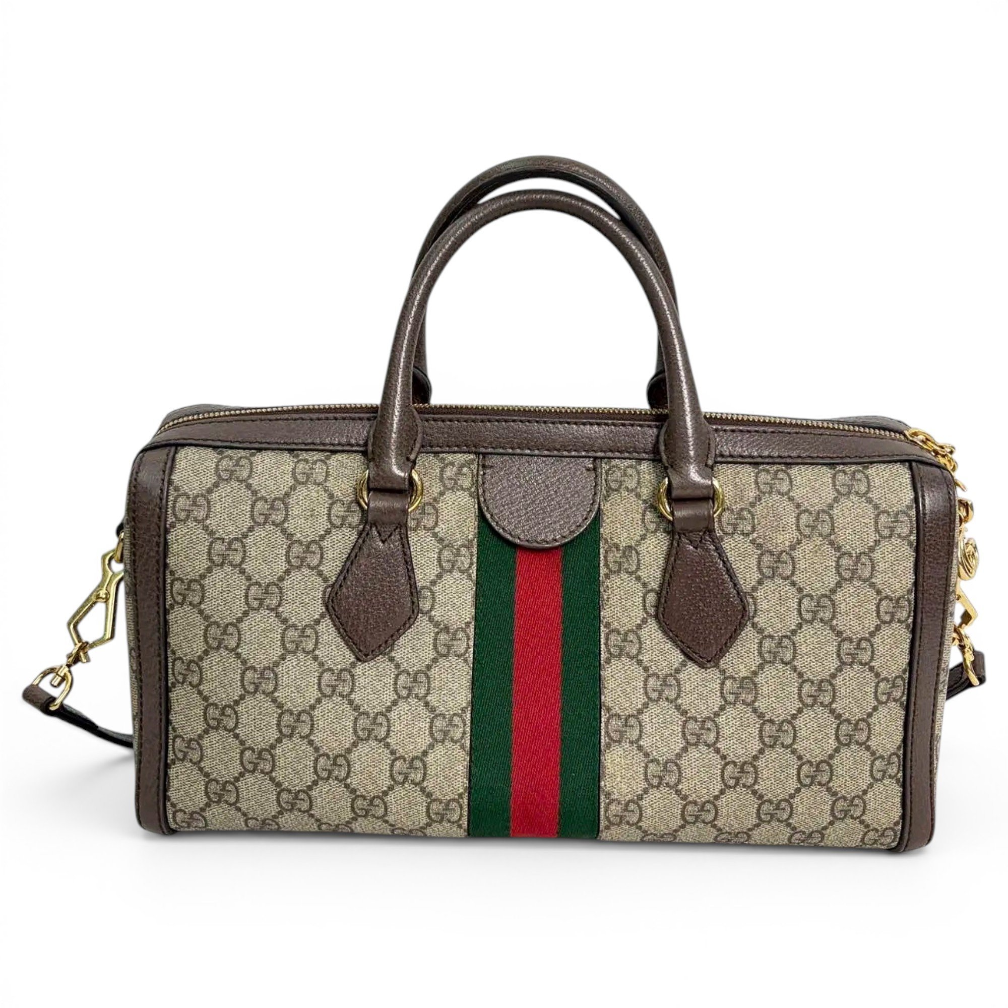 Ophidia Boston vinyl handbag
