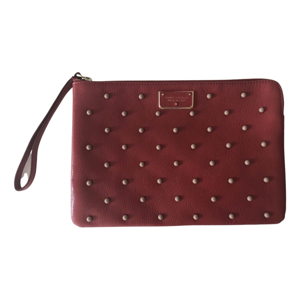 Leather clutch bag