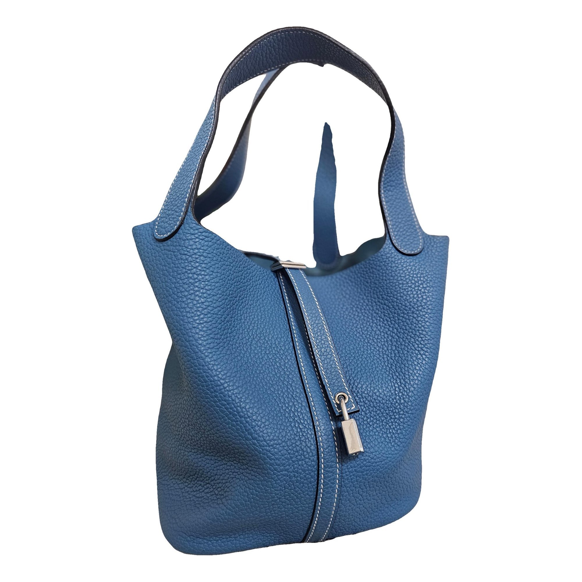 Picotin leather tote