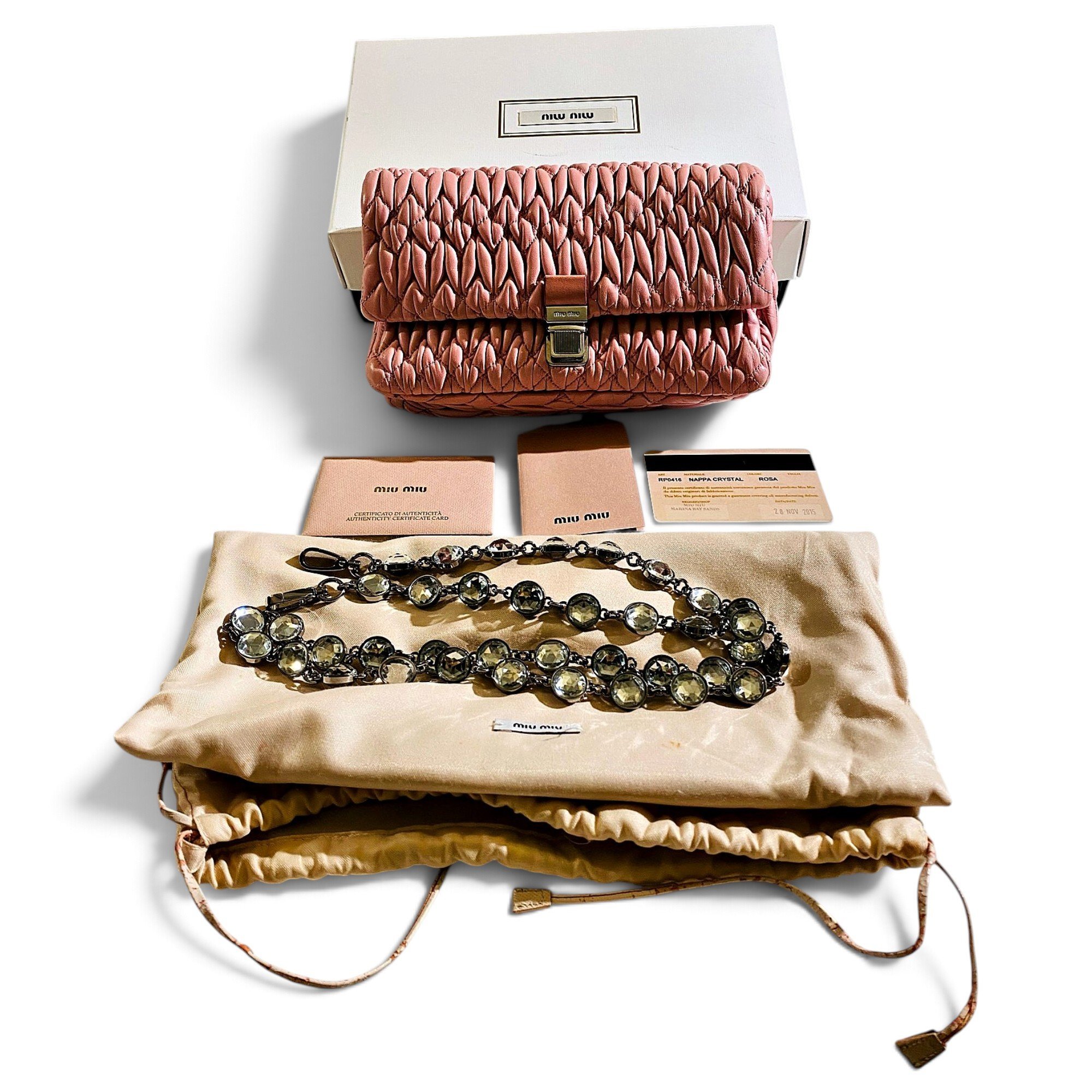 Miu Miu Matelassé leather handbag