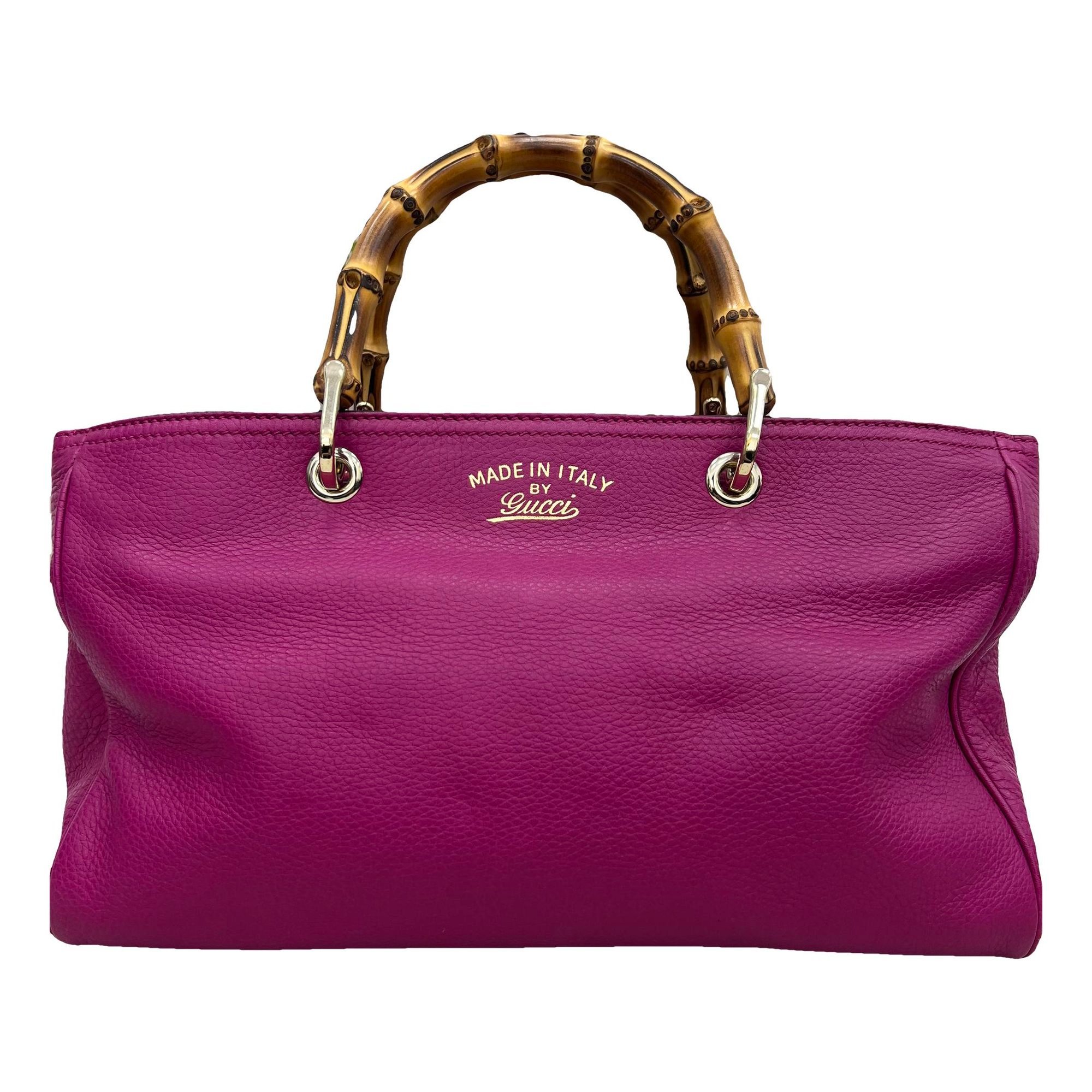 Bamboo Shopper leather tote