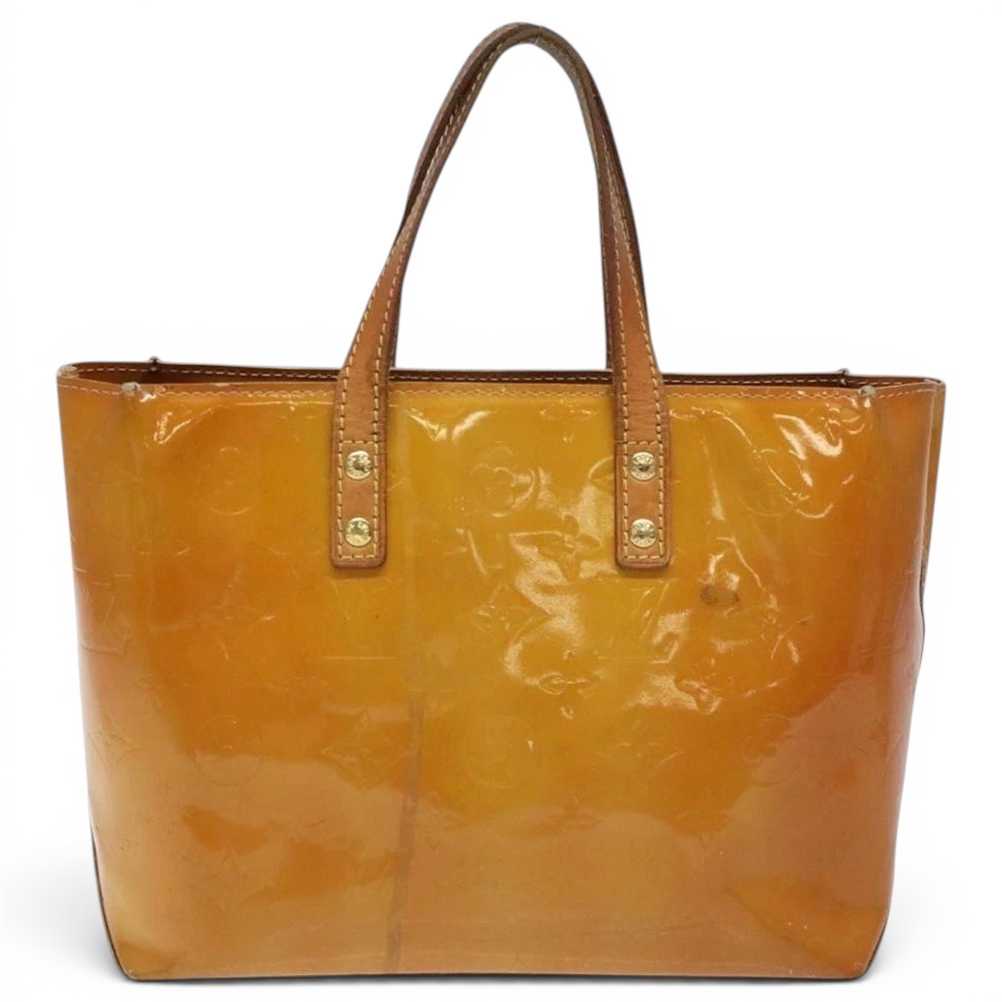 Patent leather handbag