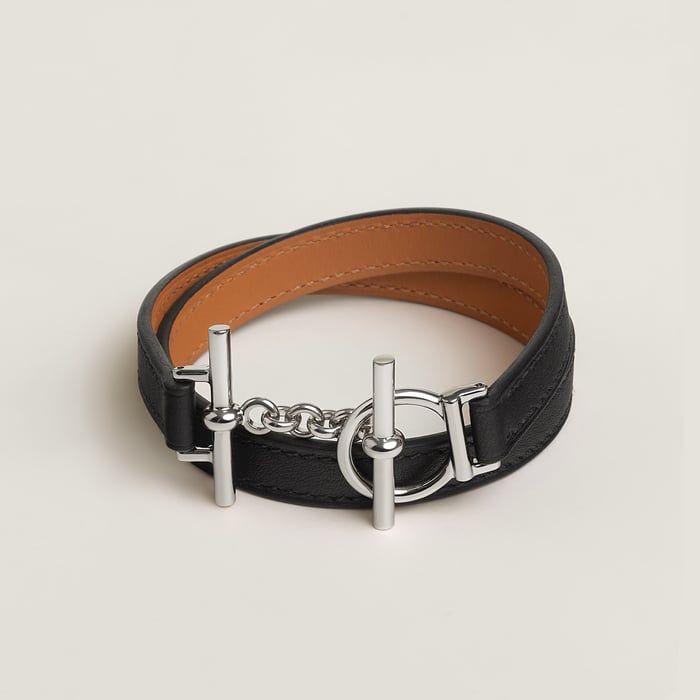 Noir Croisiere Double Tour Bracelet