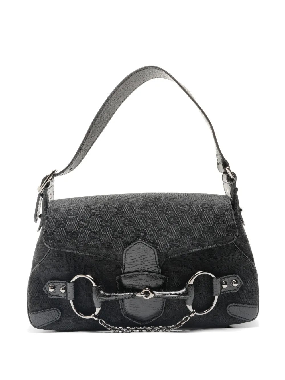 2002-2006 Horsebit GG canvas shoulder bag
