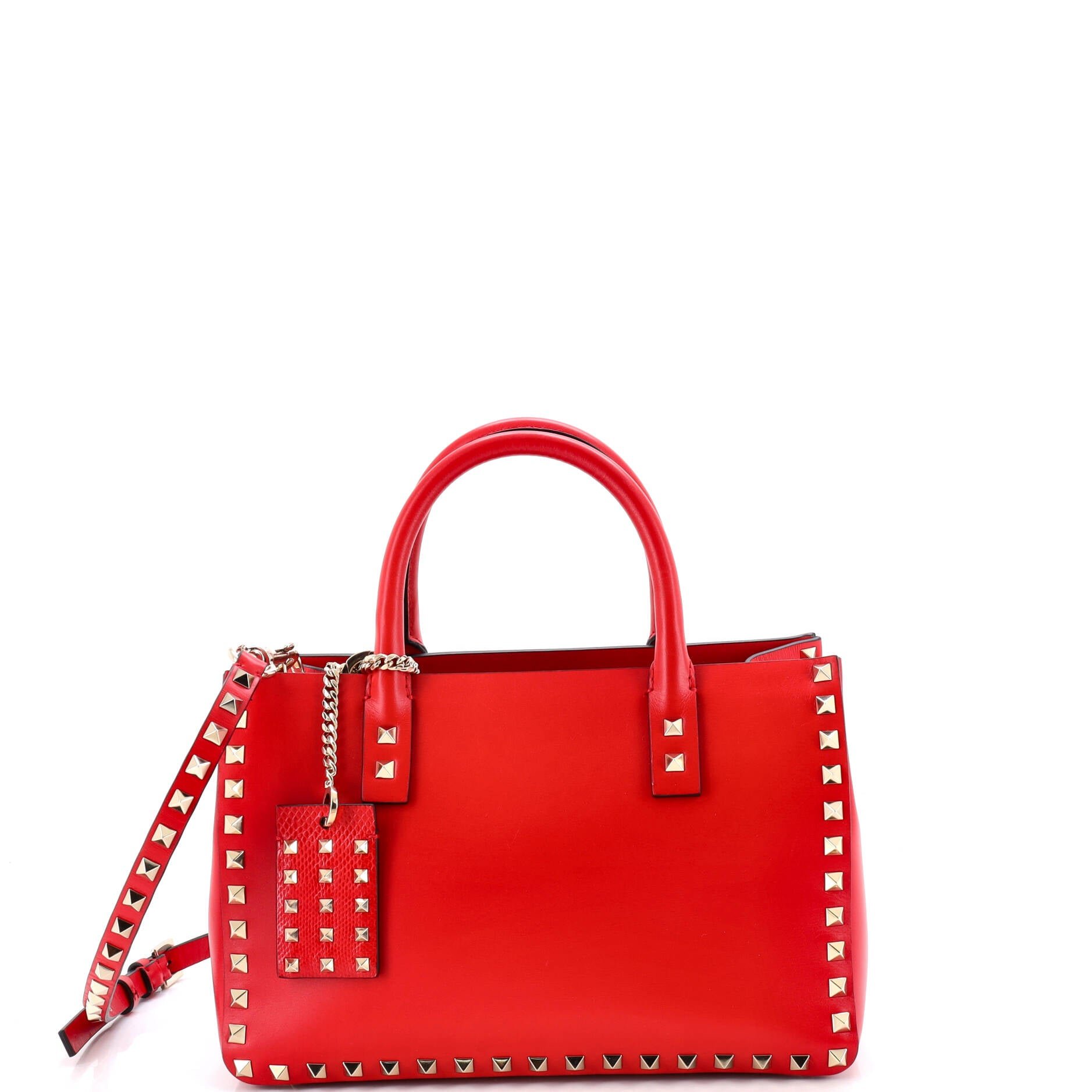 Valentino Garavani Rockstud Convertible Tote Buffalo Small