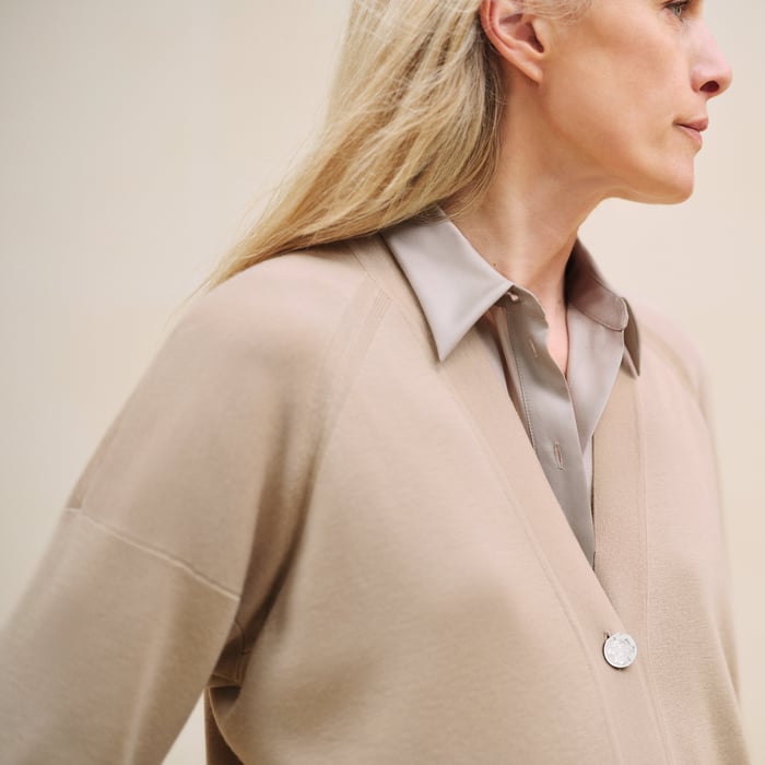 Beige Palomino Long-sleeve Cardigan
