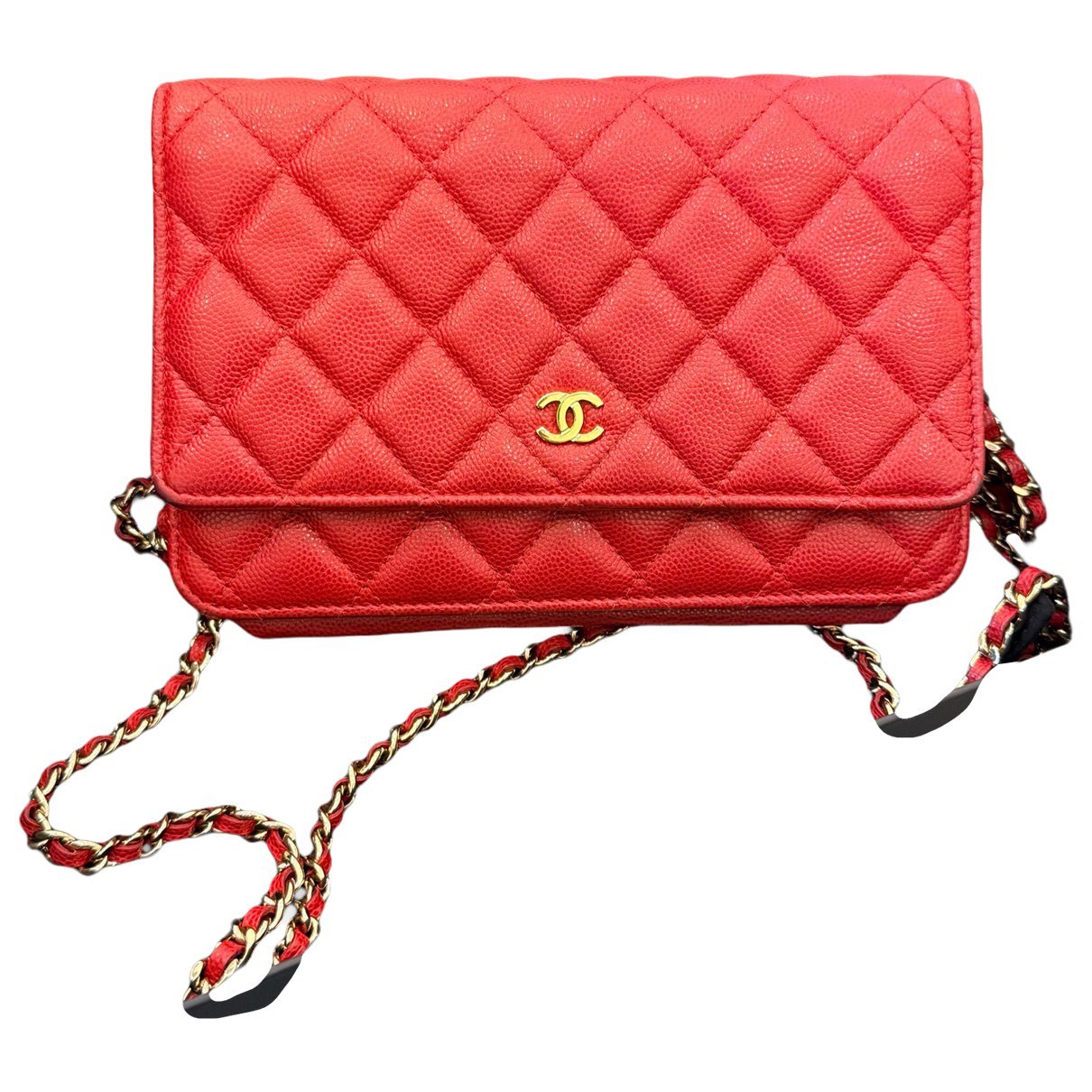 Wallet On Chain Timeless/Classique leather handbag